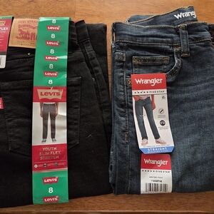 Levi's and Wrangler Youth Jeans Set
